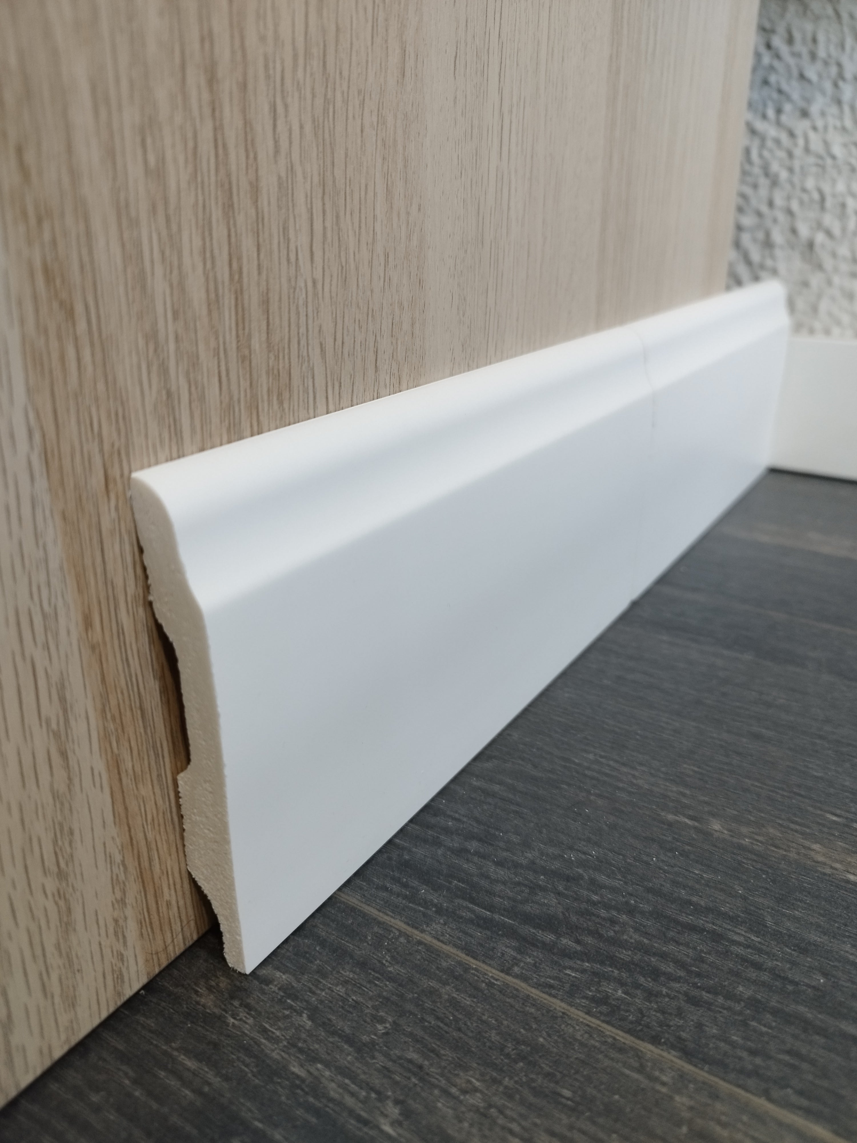 Rodapé Poliestireno HD - Curvo 100mm-Caixa