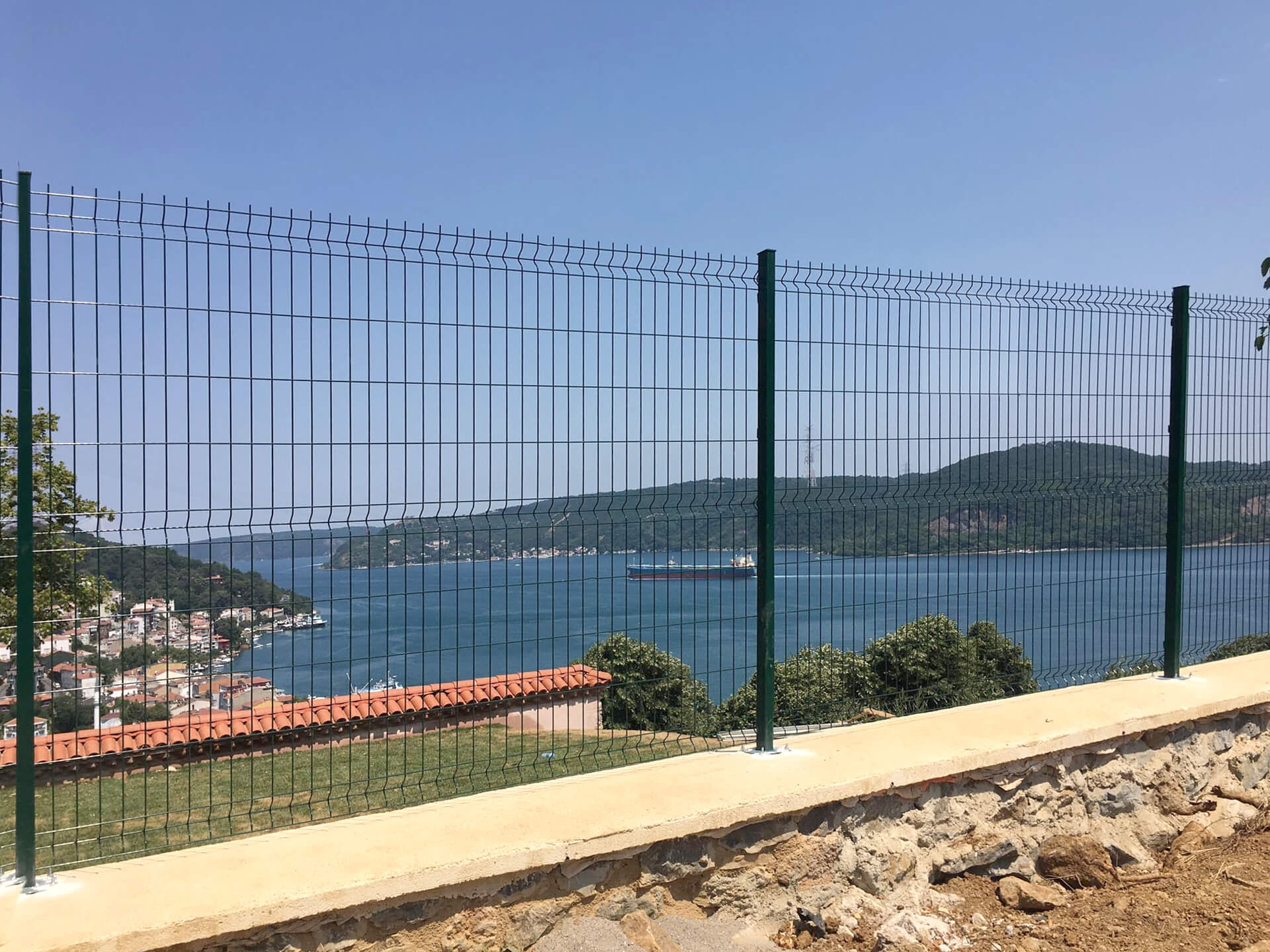 Painel Vedação Verde RAL 6005 - 2m