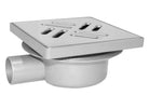 Ralo ABS Com Grelha INOX Descarga Lateral