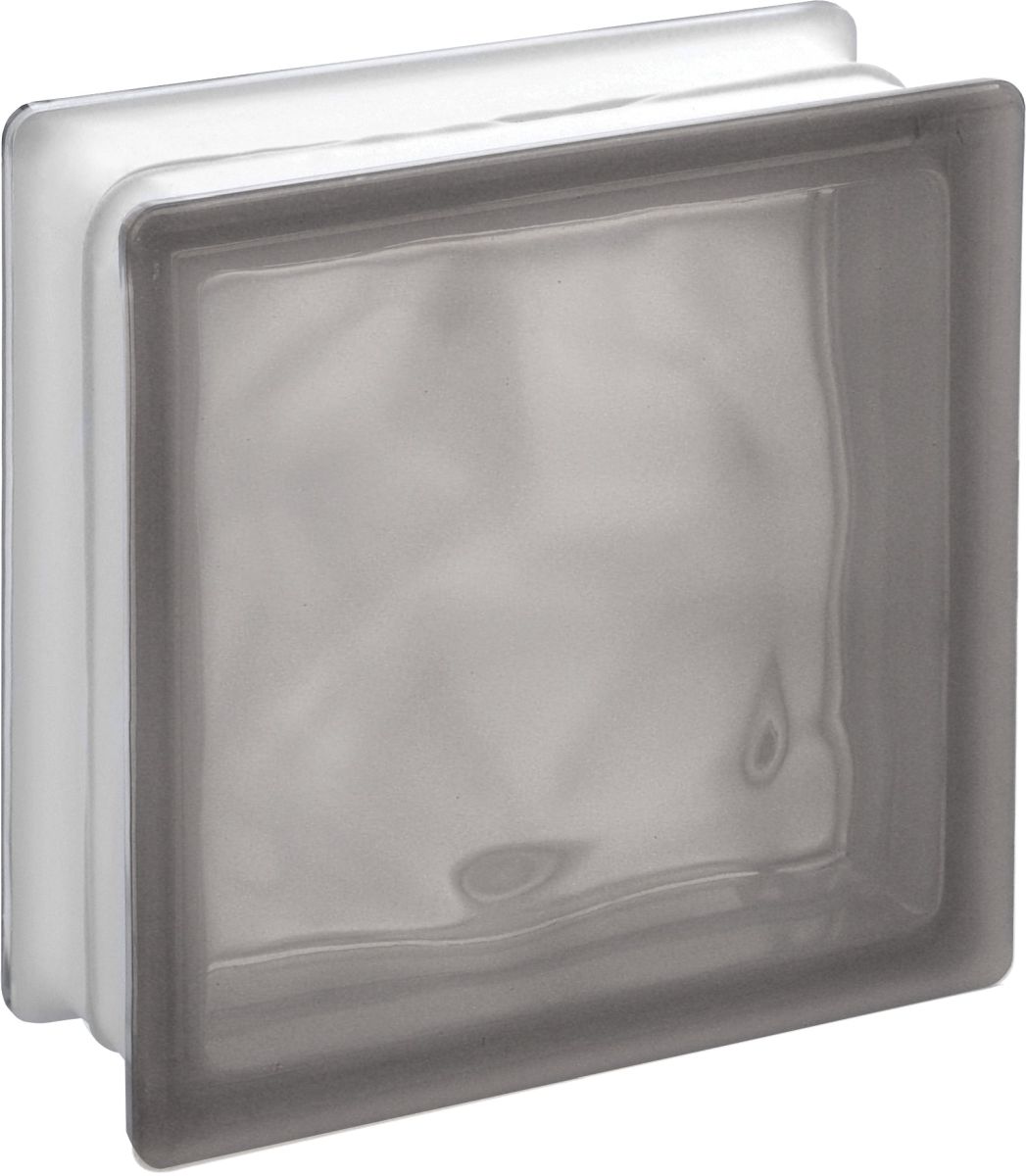 Bloco de vidro Guadiana Celeste, peça decorativa para iluminação natural e design moderno.