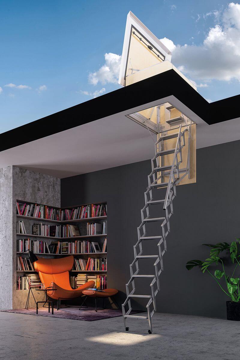 Escada para terraços SC-TERRACE, solução resistente e segura para acesso a espaços elevados.