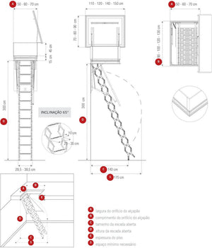 Escada para Terraço | Acesso a Cobertura