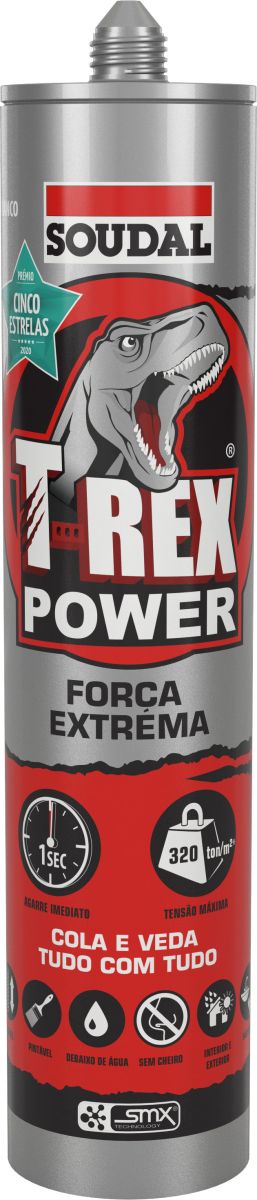 T-REX Power, sistema de fixação resistente e durável. Ideal para aplicações em construção e bricolage.