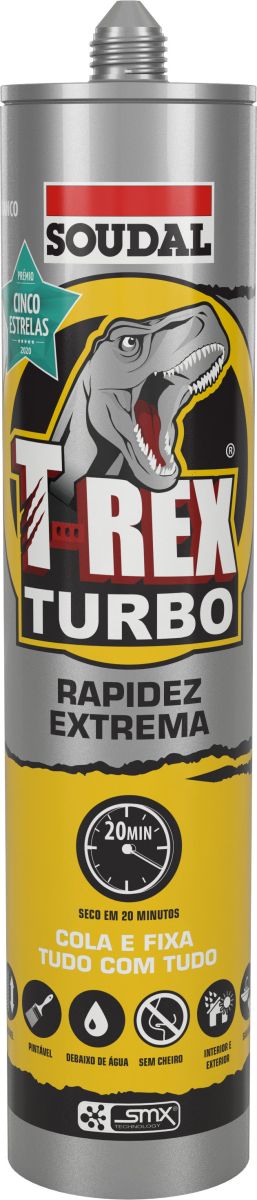 T-REX Turbo, sistema de fixação rápida e segura. Perfeito para aplicações profissionais e de alta resistência.