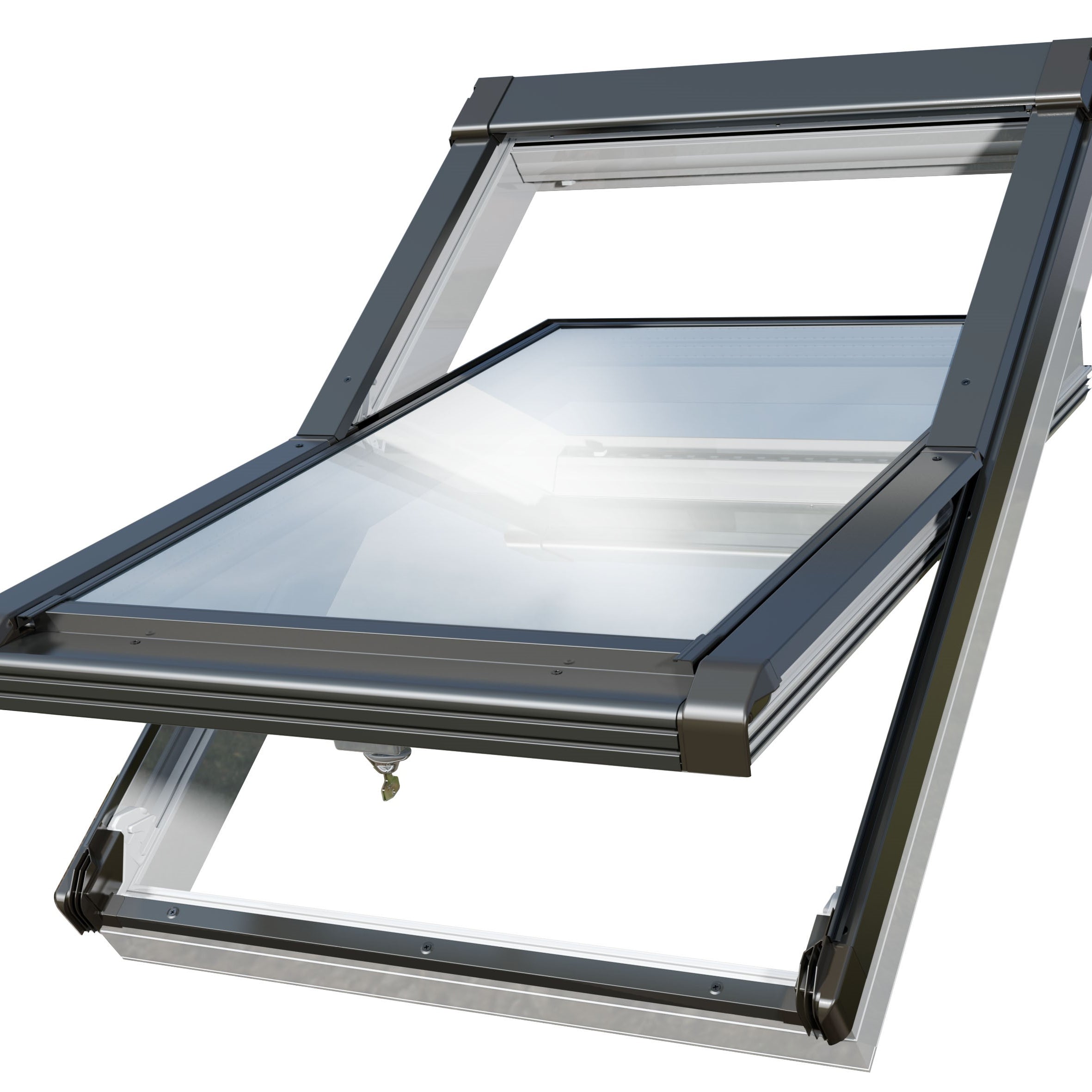 Janela de Sótão em PVC  Abertura Basculante | BGOV  Dobradiça Central