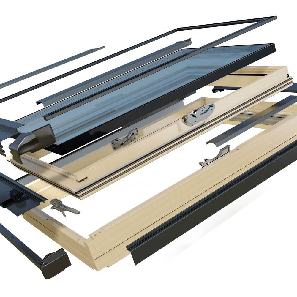 Janela de Sótão Abertura Basculante Dobradiça Central | VSO