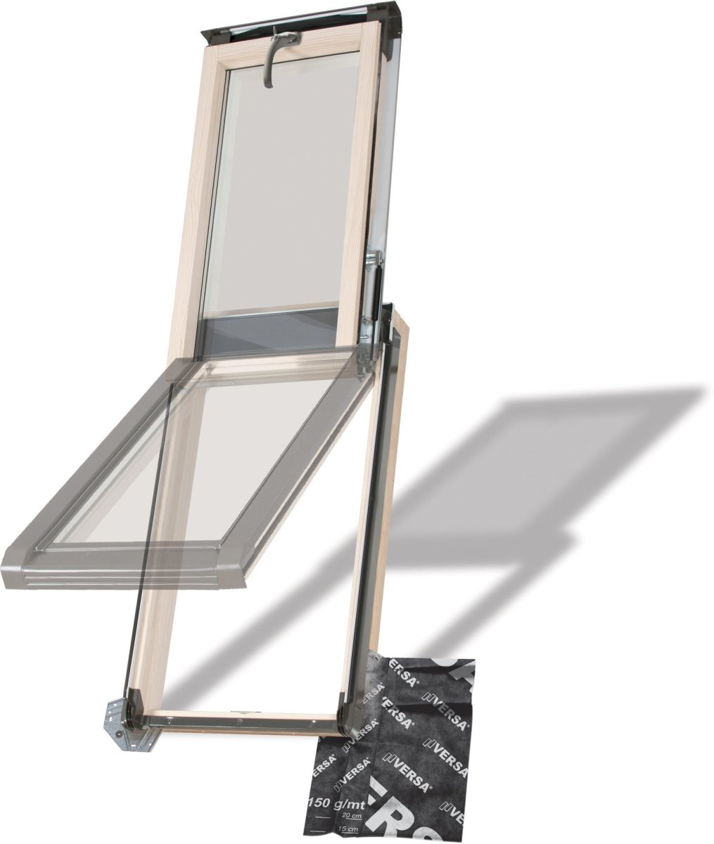 Janela de sótão VERSA WNS, claraboia funcional para iluminação natural e ventilação eficiente.