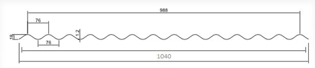 Perfil Mini Onda, solução versátil para acabamentos decorativos e revestimentos.