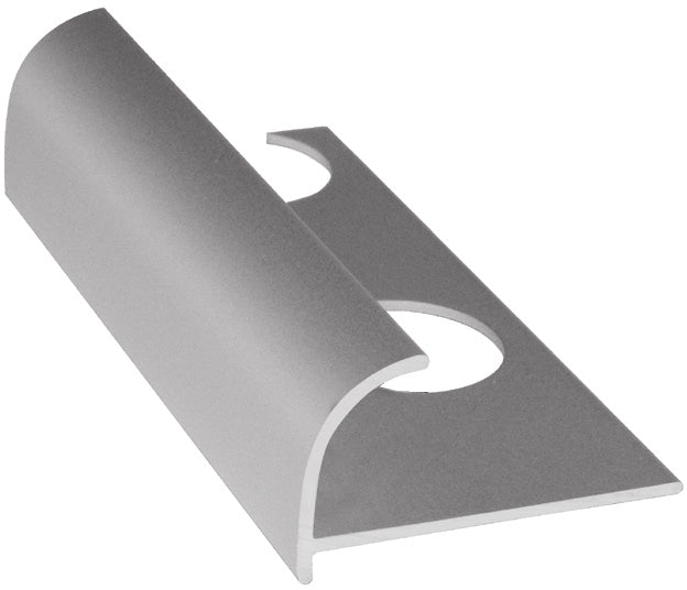 Perfil Jolly em alumínio, ideal para acabamento e proteção de arestas em revestimentos.