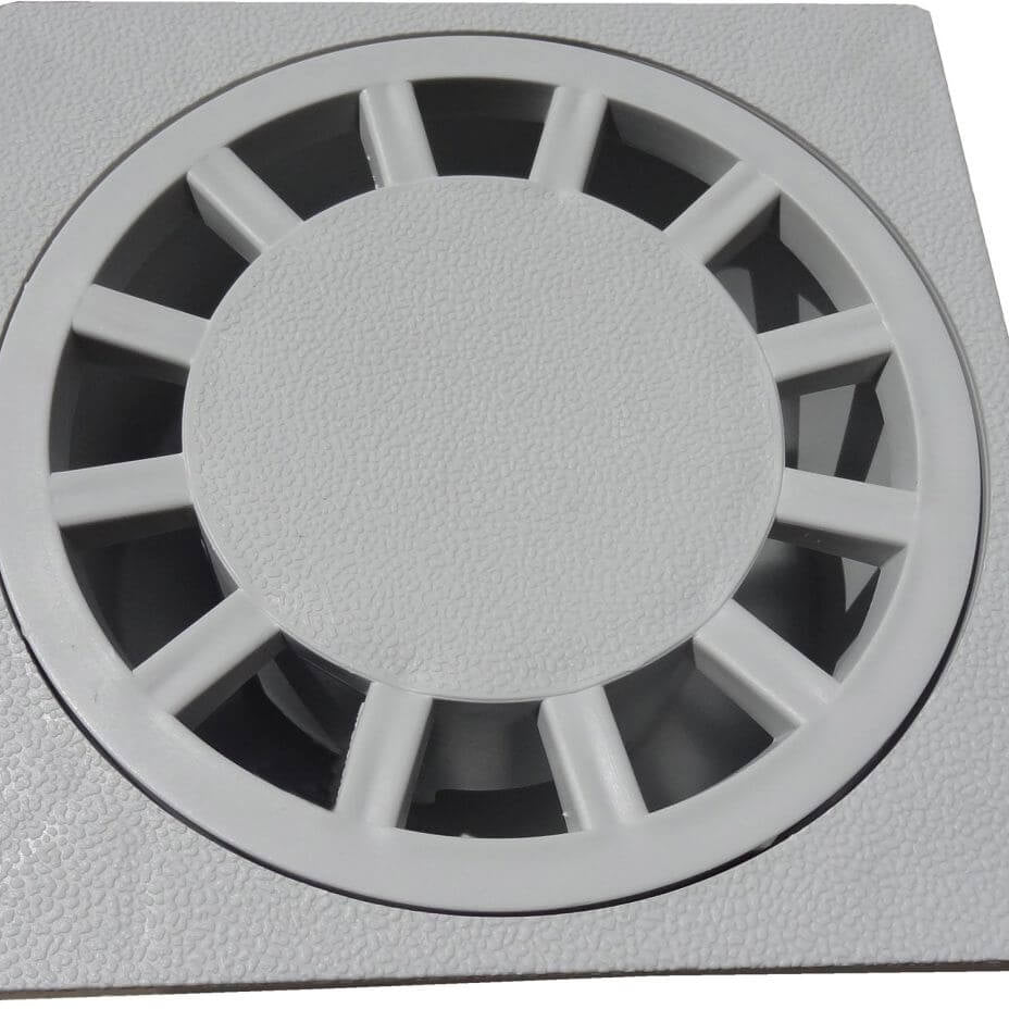 Ralo sifonado com grelha, peça eficiente para escoamento de águas residuais.