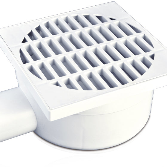 Ralo com Grelha PP Descarga Lateral