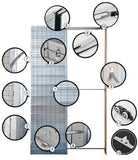 Porta única, resistente e elegante. Perfeita para divisões interiores ou exteriores com acabamento moderno.