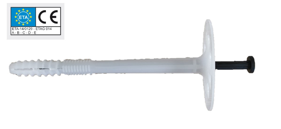 Bucha de fixação total, resistente e segura. Ideal para ancoragem em superfícies sólidas.