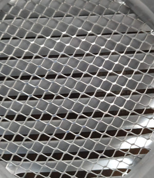 Grelha de Ventilação Redonda em Alumínio | Branco