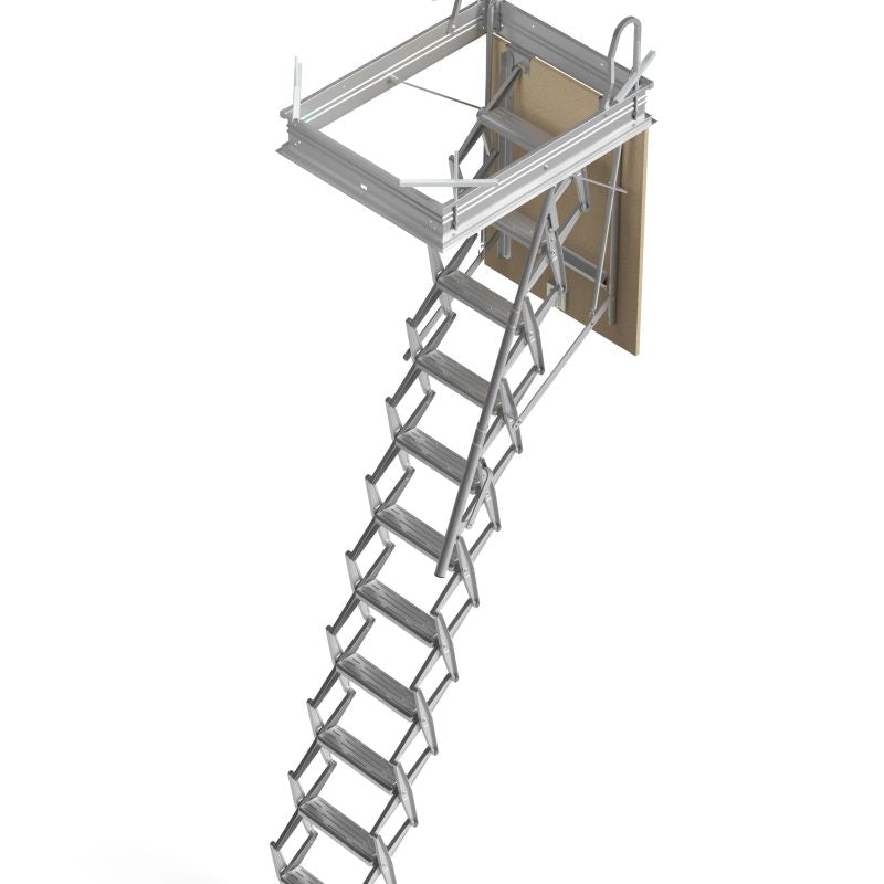 Escada de sótão, resistente e dobrável. Solução prática para acesso a espaços elevados.