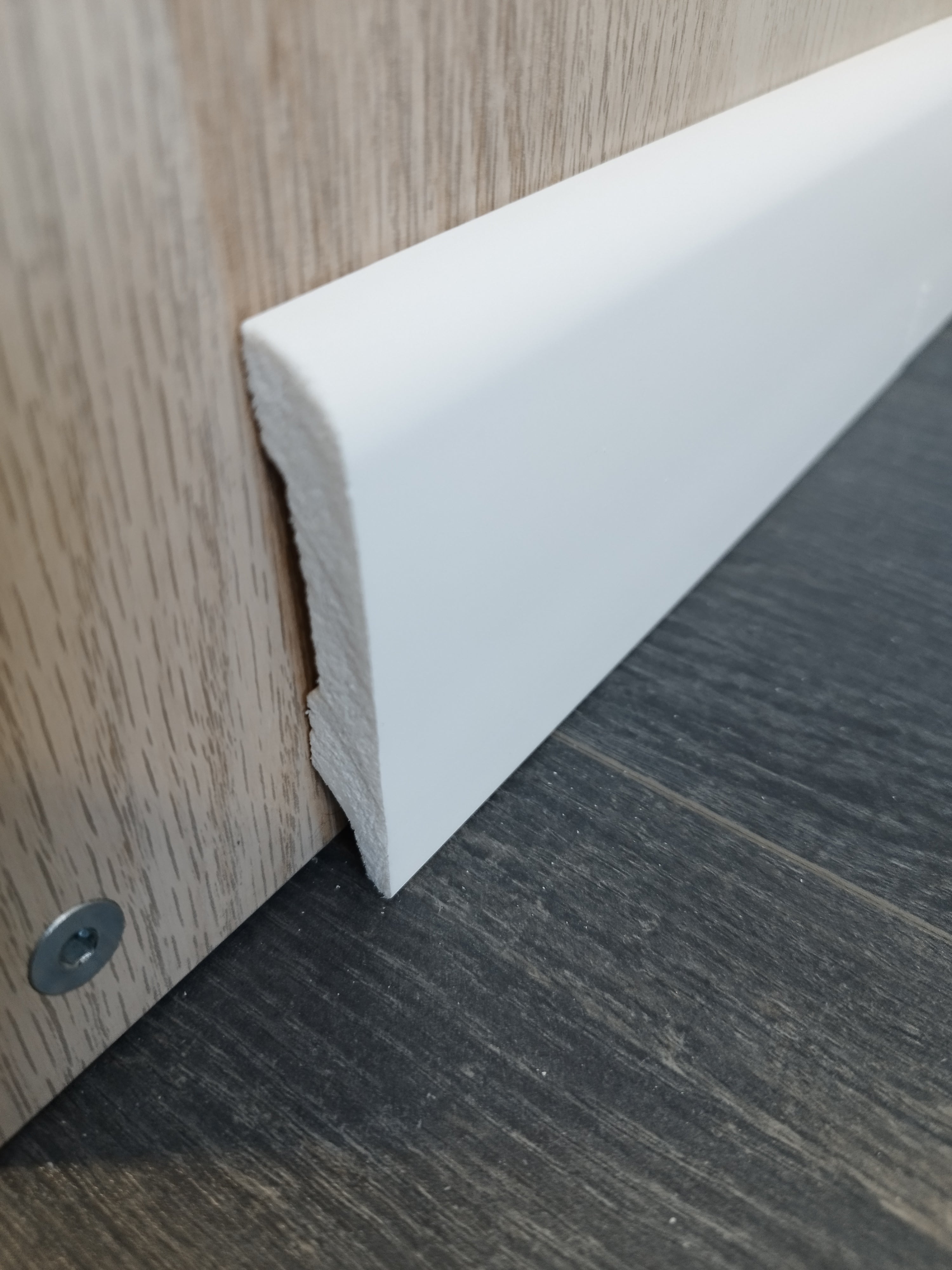 Rodapé Poliestireno HD - Curvo 80mm-Caixa