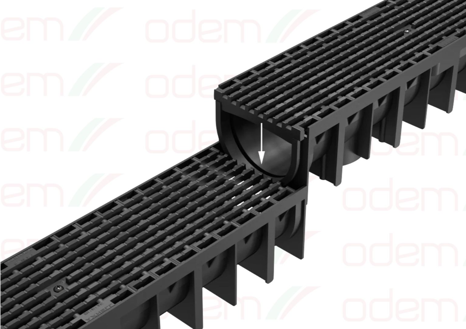 Resistente e funcional. Ideal para sistemas de drenagem e escoamento de água.