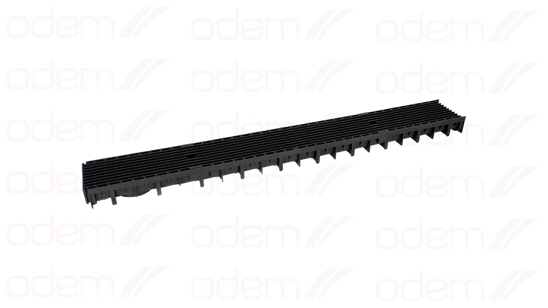 Canal4YOU H3 Preto + Grelha plástica A15 100x12x5,45cm. Resistente e funcional. Ideal para sistemas de drenagem e escoamento de água.