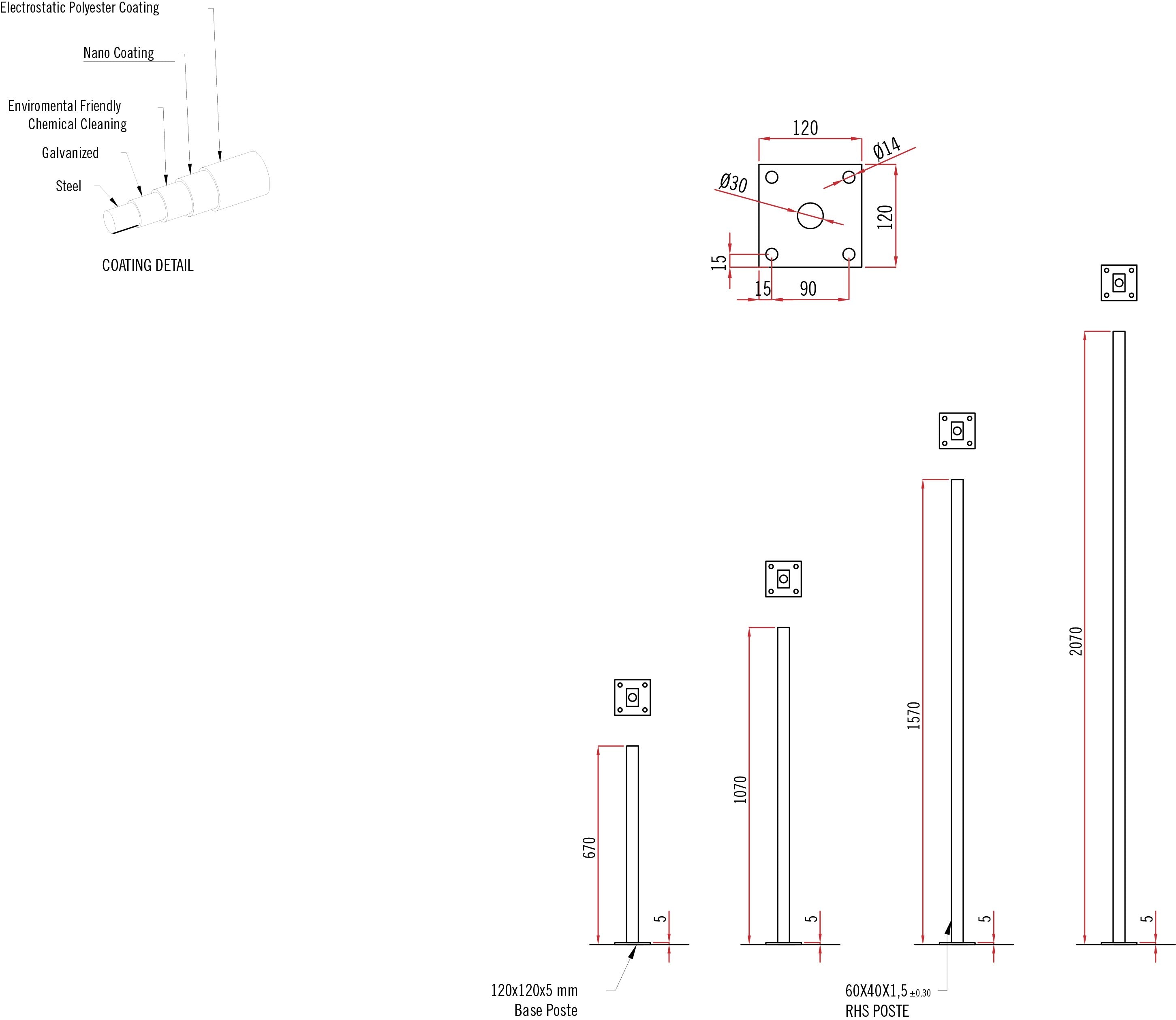 Vedação com poste verde, estrutura resistente para delimitação de espaços exteriores. Fácil instalação e durabilidade.