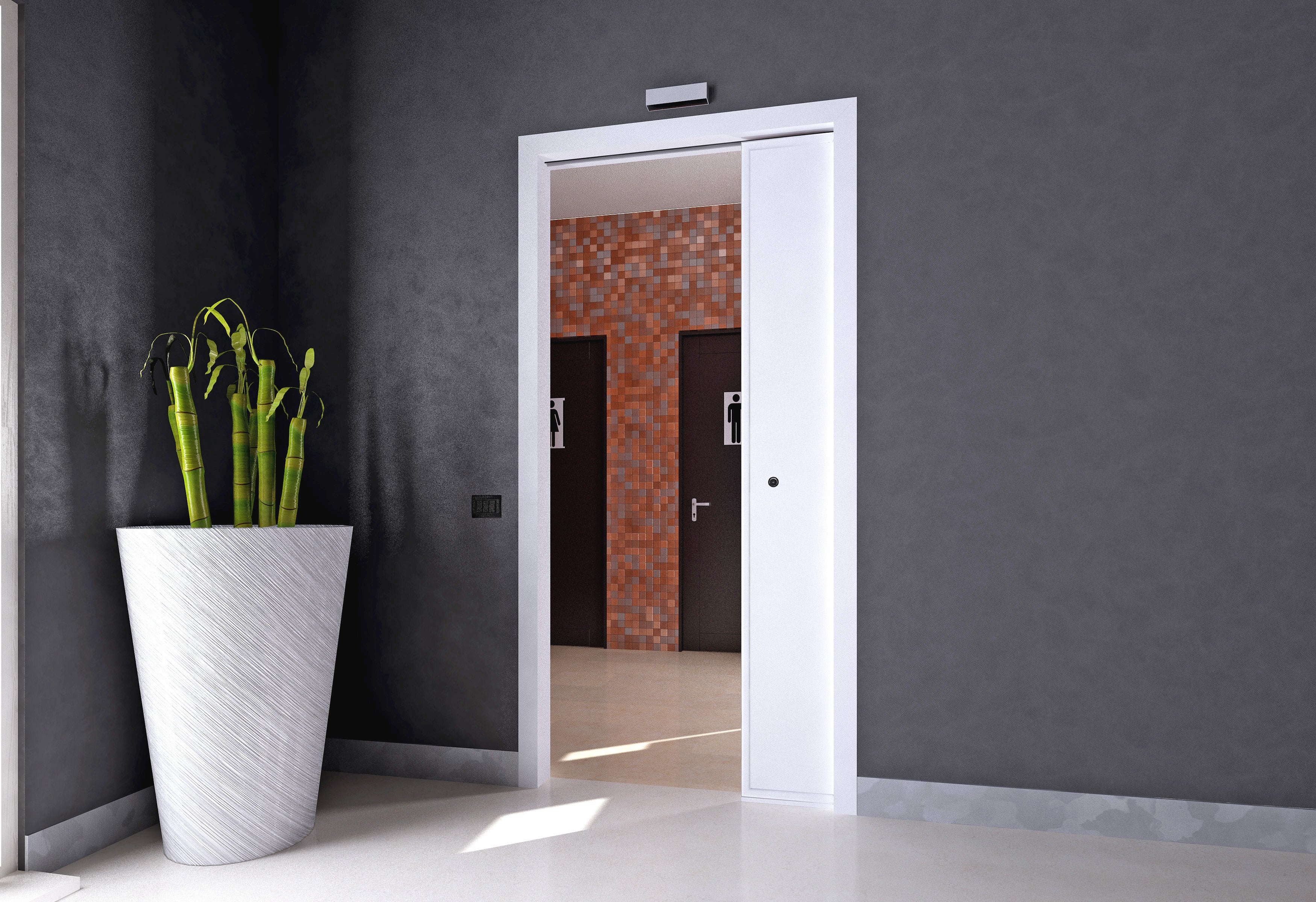 Porta resistente, design moderno e funcional para interiores e exteriores.