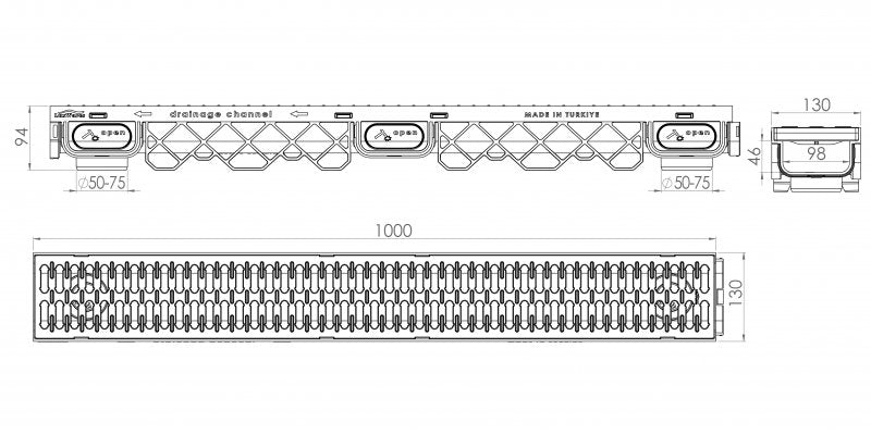 Fecho DK-1003-L, robusto e seguro. Perfeito para aplicações que exigem resistência e durabilidade.