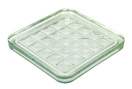 Bloco de vidro Vetrocemento Nuvola transparente com placa de vidro. Ideal para iluminação e design moderno.