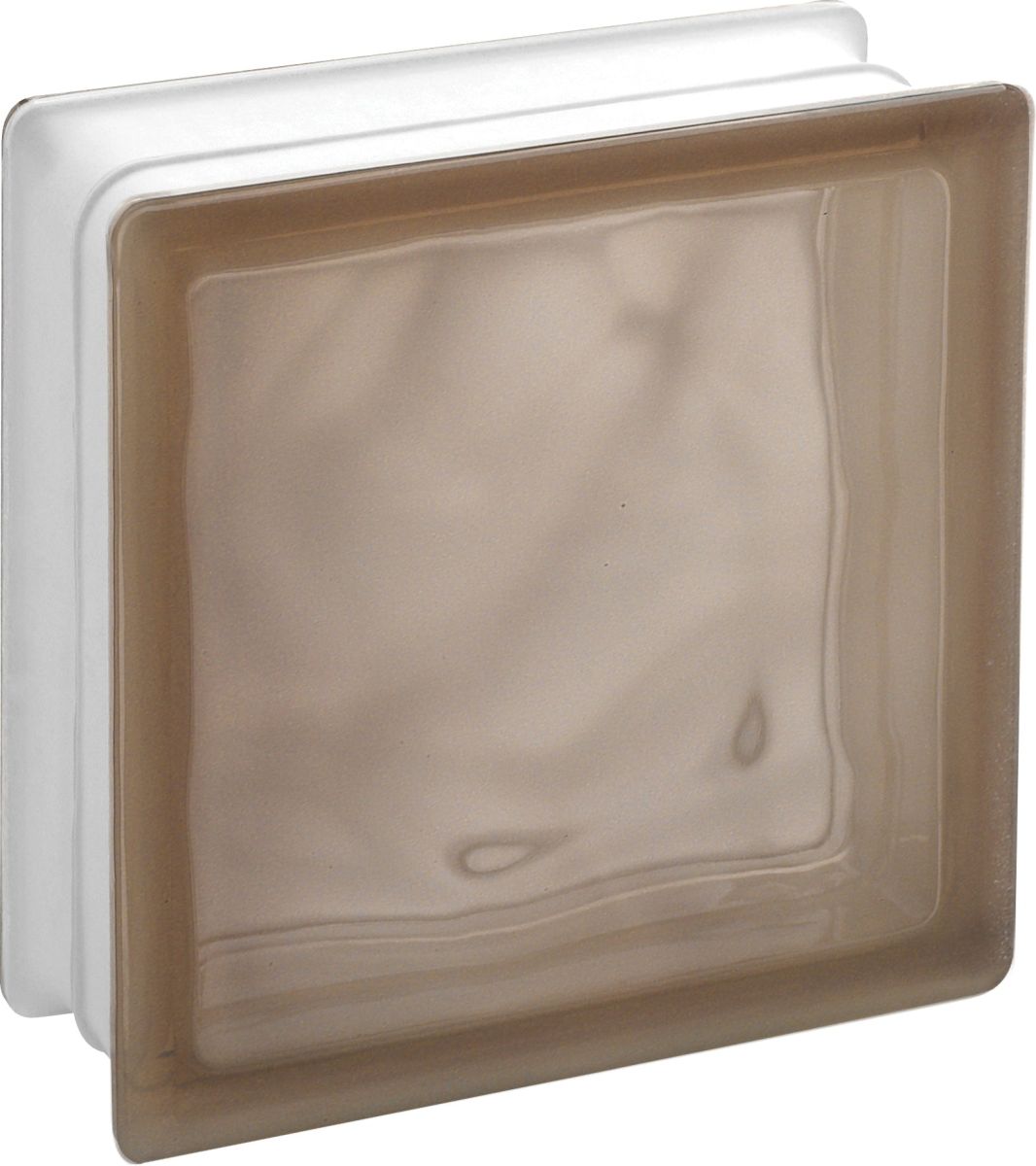 Bloco de vidro Guadiana Celeste, peça decorativa para iluminação natural e design moderno.