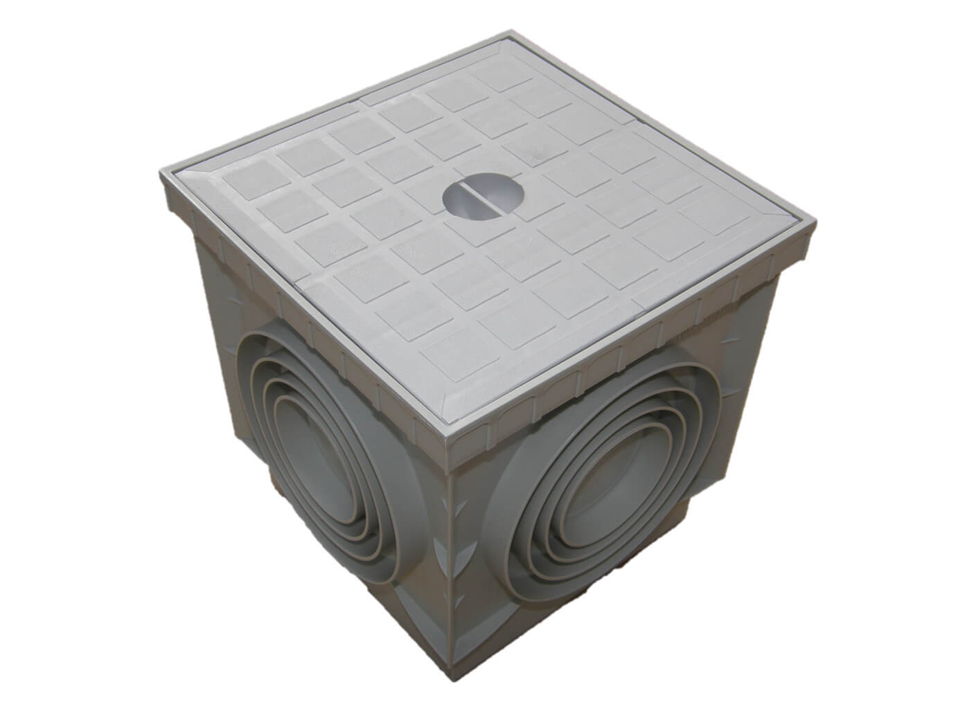 Caixa cúbica com tampa, solução prática para armazenamento e organização.