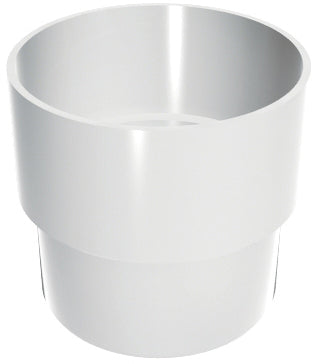 Conector de tubo Cal Classic DE330 branco, peça resistente para sistemas de drenagem.