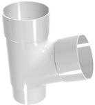 Ramo de tubo Cal Classic DE340 branco, peça para sistemas de drenagem de água.