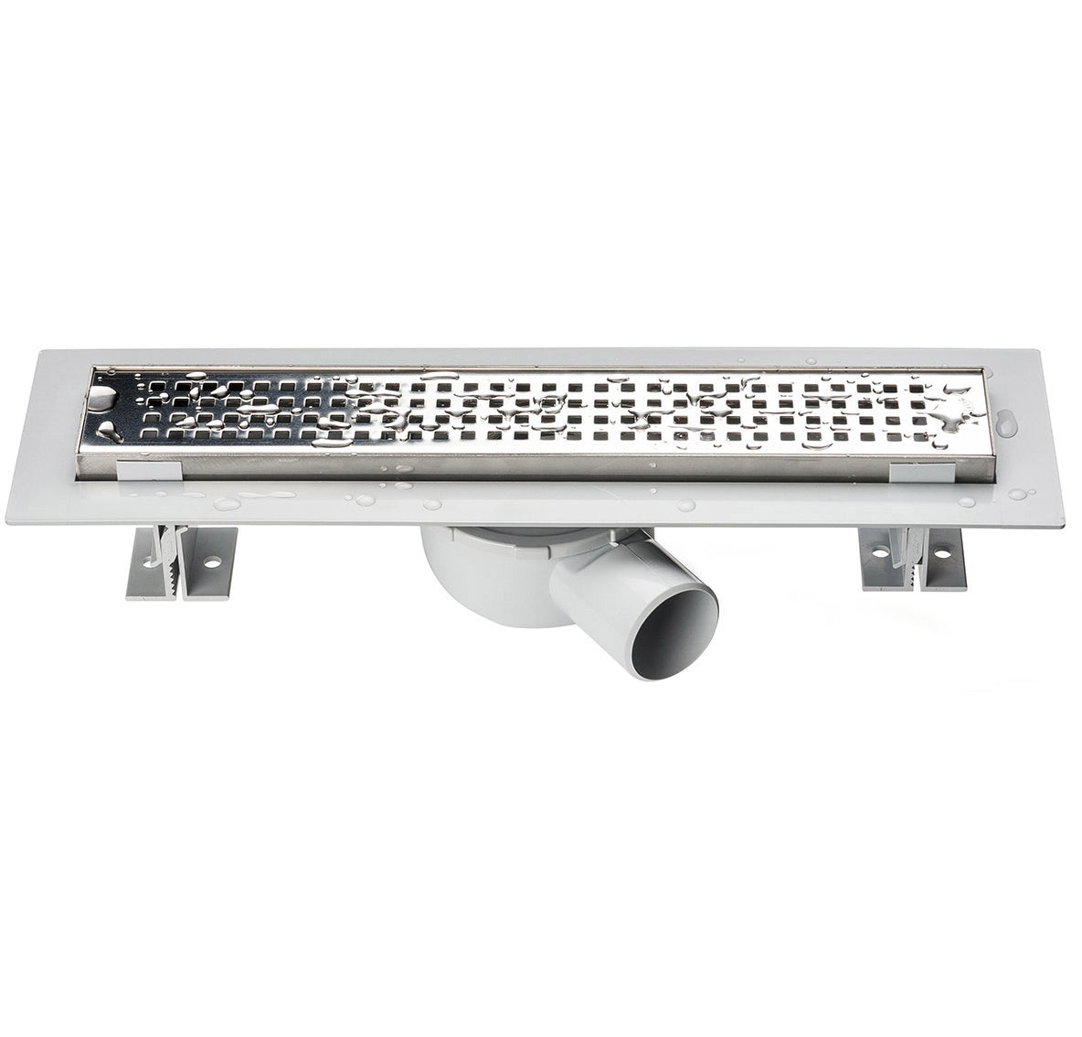 Canal Duche ODEM Updrain com Grelha Inox Quadriculada