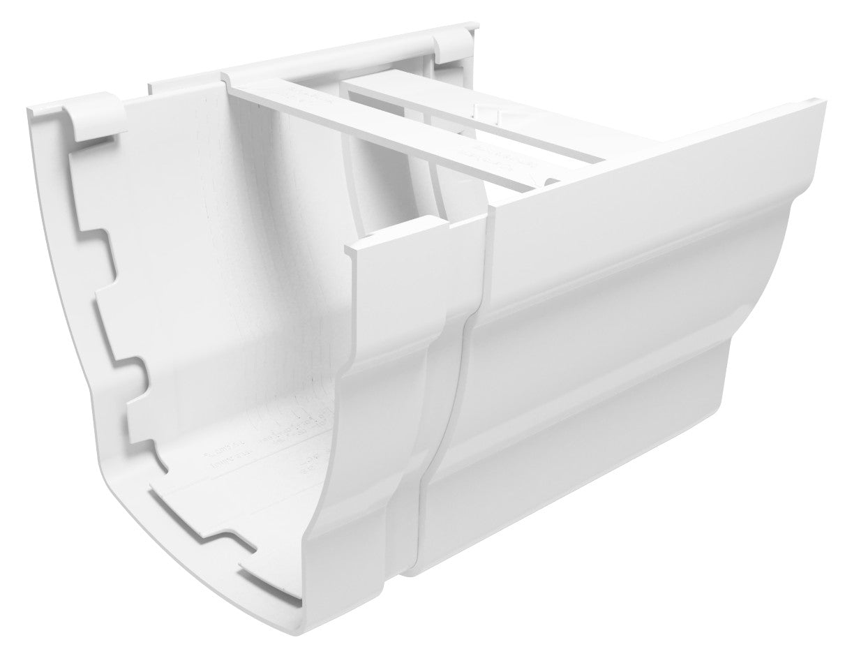 União de caleira Elegance, peça essencial para ligação segura e eficiente entre caleiras.