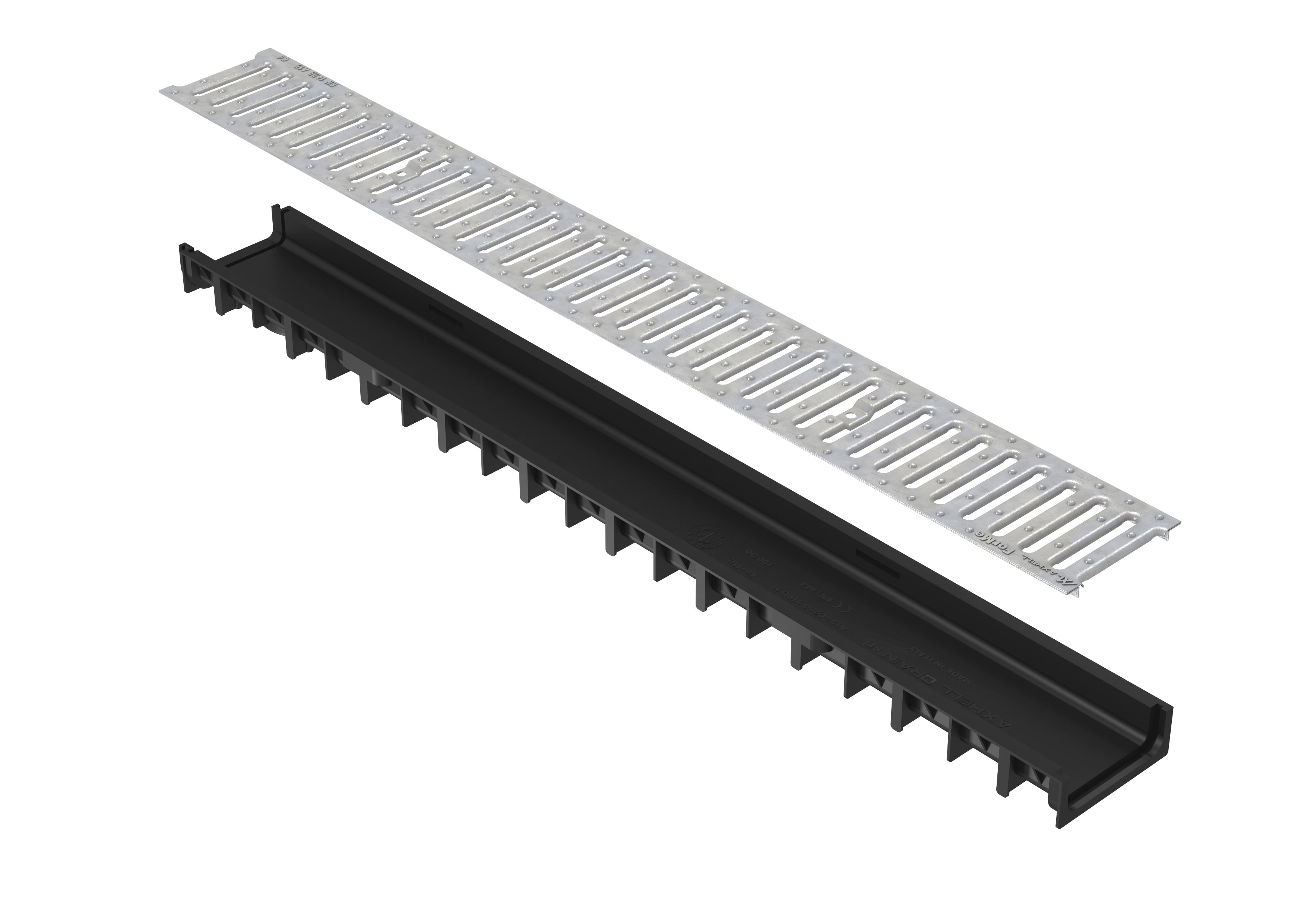 Canal 4ME com Grelha Galvanizada desde Alt. 4.25 cm