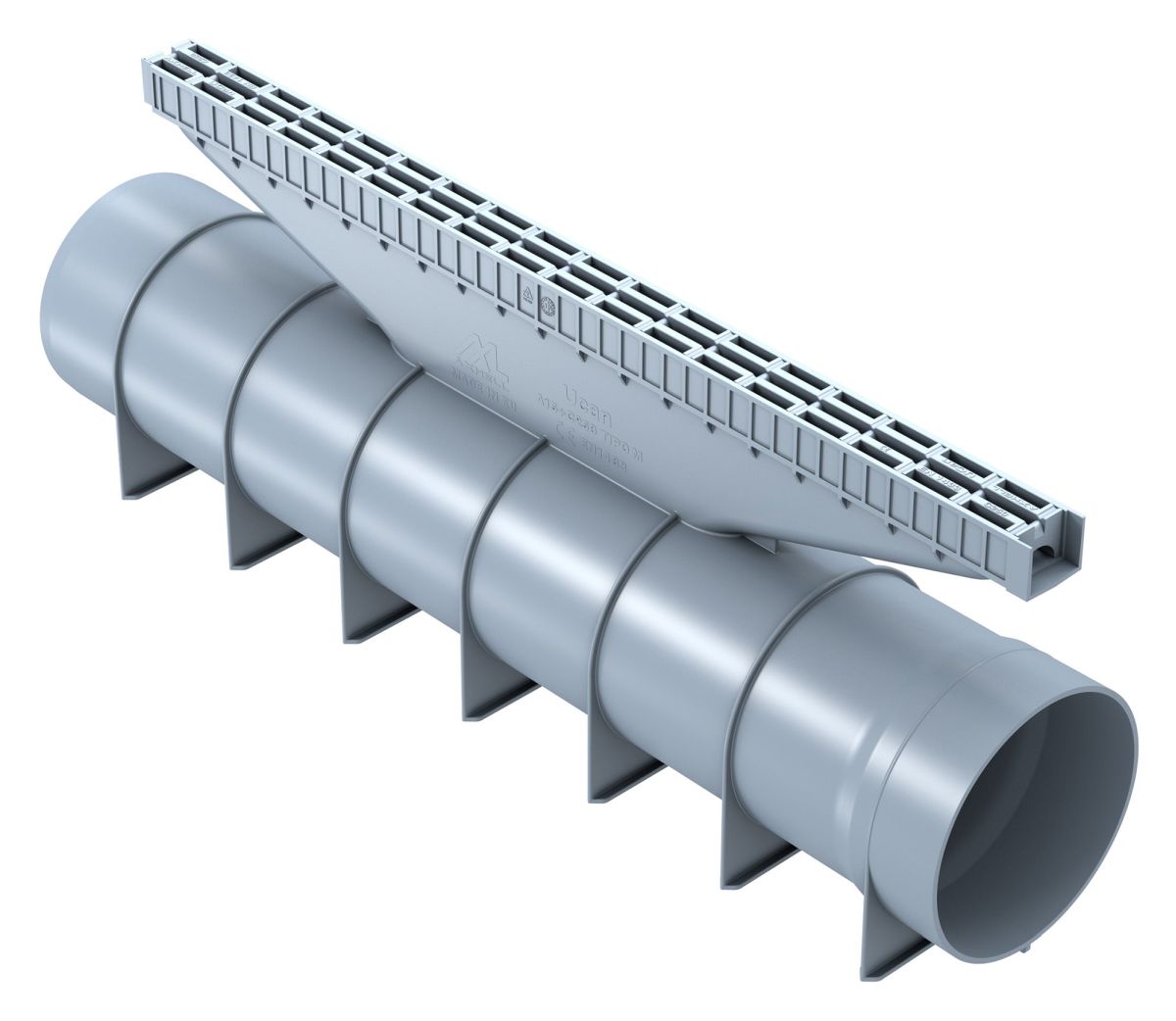 Grelha UCan, resistente e funcional. Indicada para escoamento eficiente de águas pluviais.