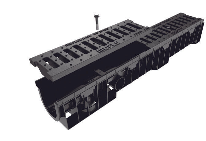 Canal Vip Multiuso PE-HD com Grelhas Poliamida