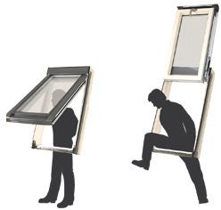 Janela IGWX, modelo inovador para iluminação e ventilação eficiente em telhados.