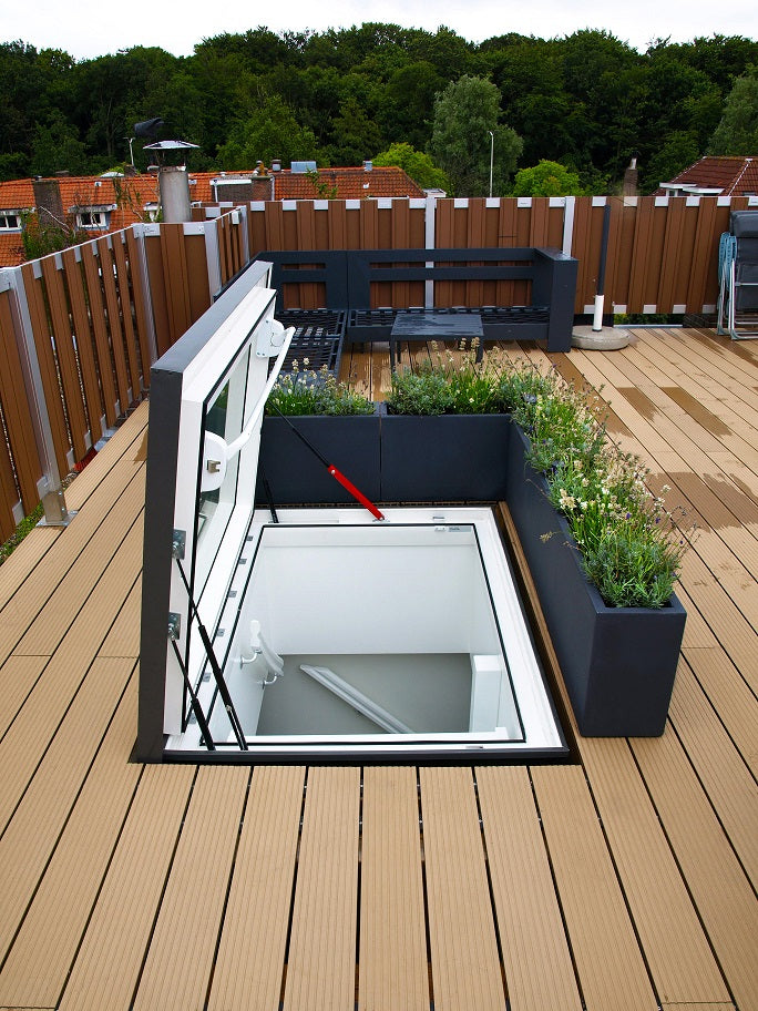 Janela para Cobertura Plana PGM | Abertura Manual