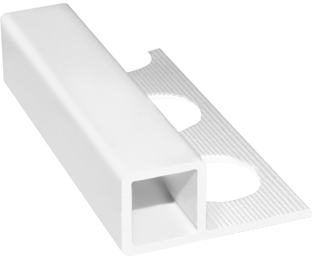 Perfil Jolly protetor de canto quadrado, acabamento resistente e elegante.