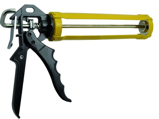 Pistola de silicone, ferramenta prática e resistente para aplicação de vedantes.