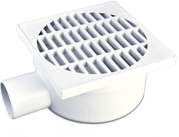 Ralo com Grelha PP Descarga Lateral