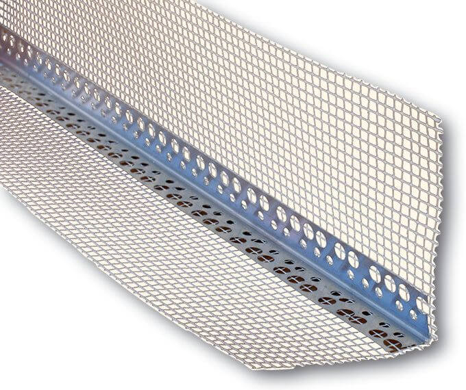 Rede Alucornerbead, resistente e ideal para reforço e proteção de cantos e superfícies.