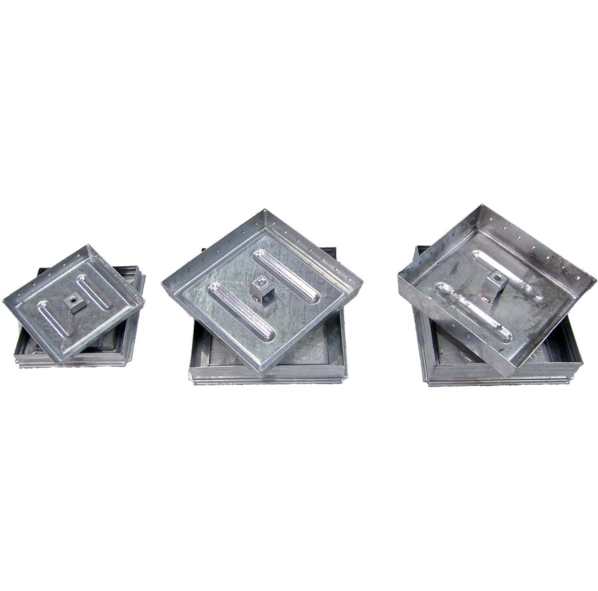 Tampa rasa rebaixada, resistente e funcional para coberturas técnicas.