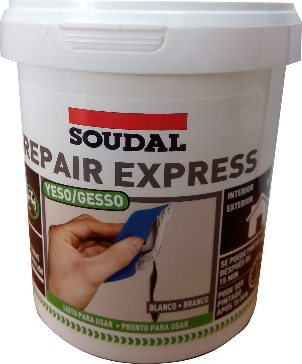 T-REX Soudal Repair Express, adesivo de alta resistência para reparações rápidas.