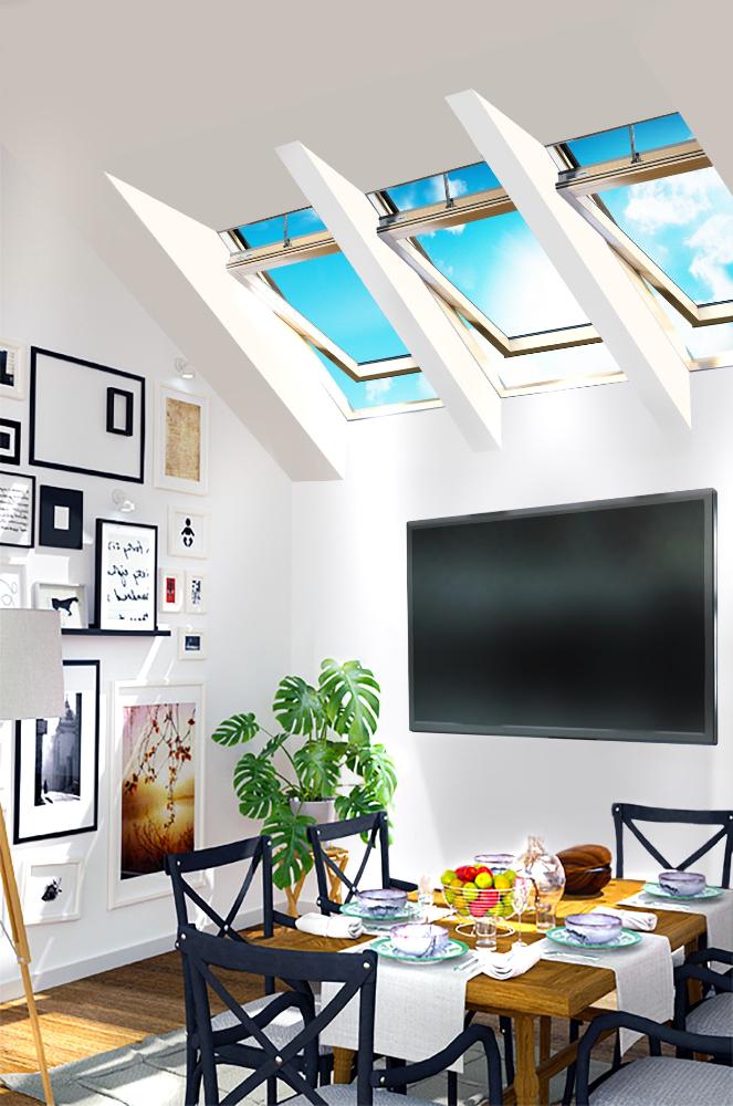 Janela de Sótão com Abertura Eléctrica | VSC IQ E2 | WIFI APP