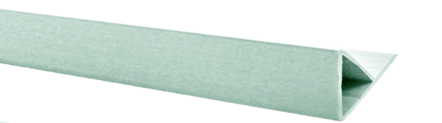 Canto com alheta, perfil resistente para reforço e acabamento estrutural.