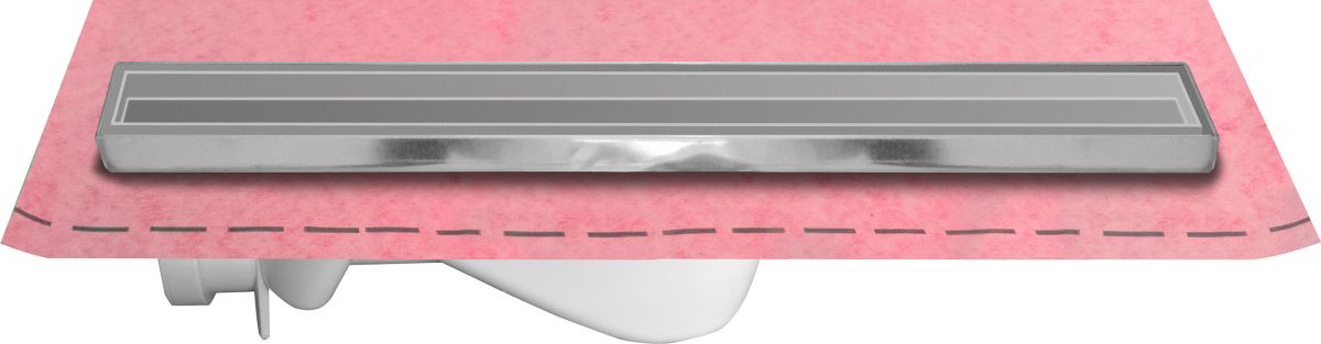 Canal Duche Inox Com Tampa Rebaixada Inox