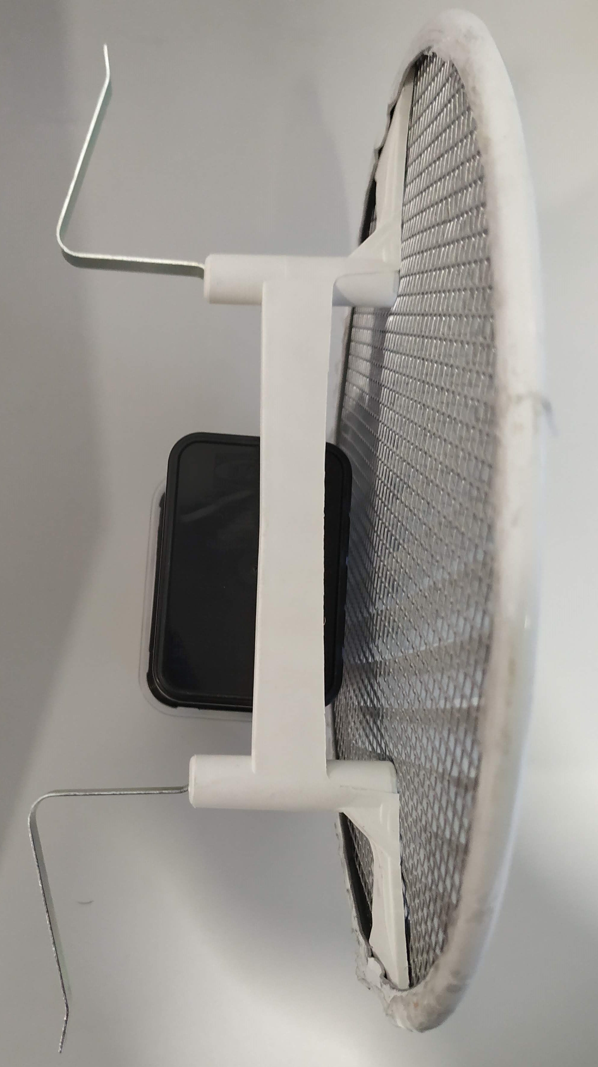 Grelha de Ventilação com Mola em Alumínio | Branco