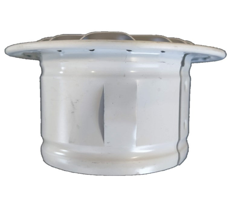 Grelha de Ventilação Redonda em Alumínio | Branco